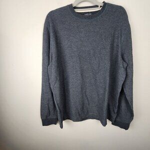 New American Eagle L Men  Super Soft Standard Fit Crew Neck Shirt Gray